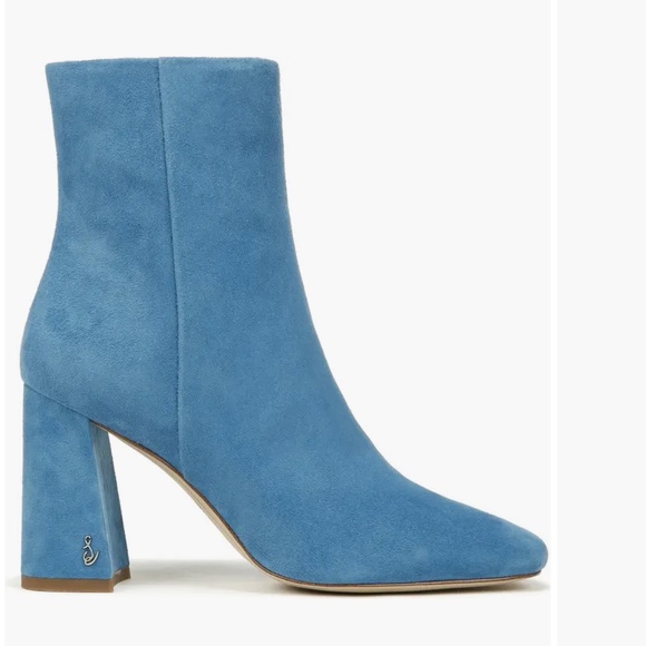 New🔹Blue Sam Edelman Codie Square Toe Bootie (Women) - Picture 3 of 5